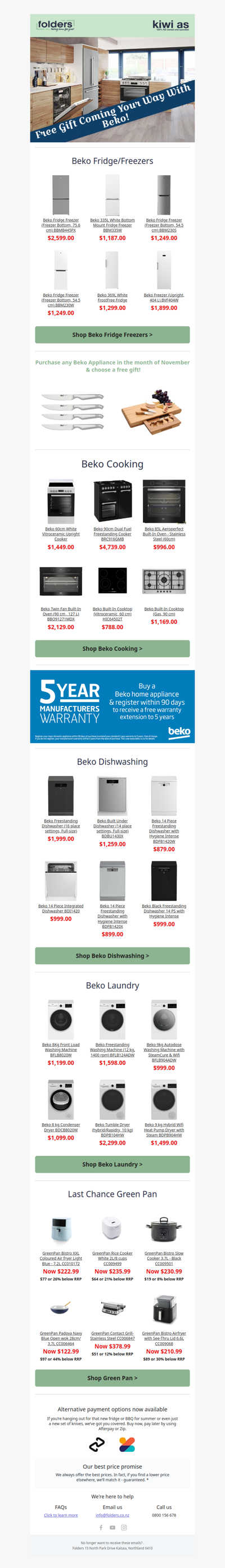 Because You Deserve More. Enjoy a Free Gift from us with Beko!