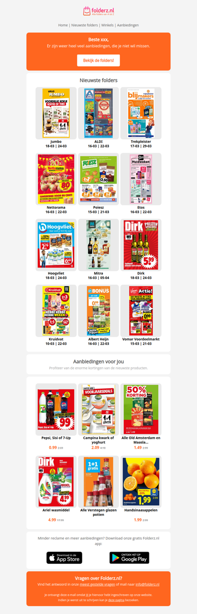 Nieuwe folders week 12