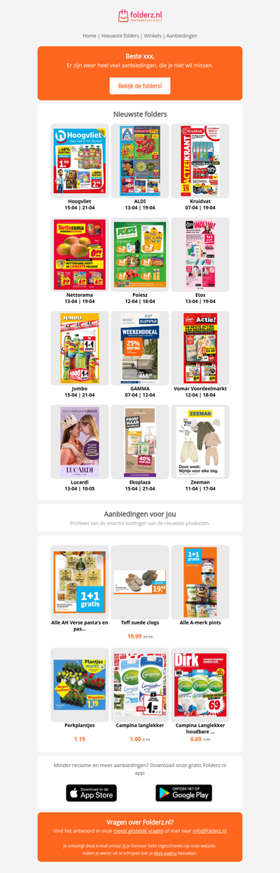 Nieuwe folders week 16