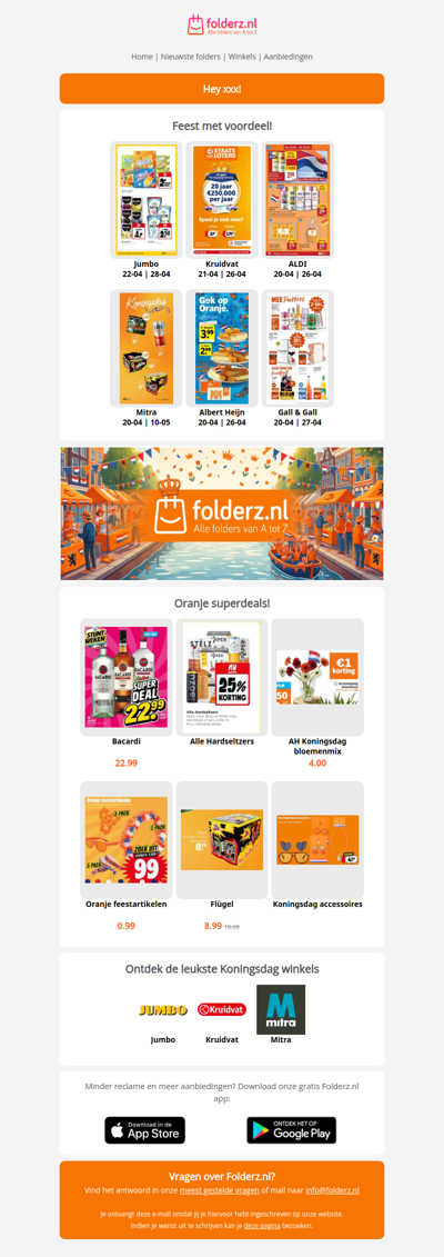 De oranje deal dagen!