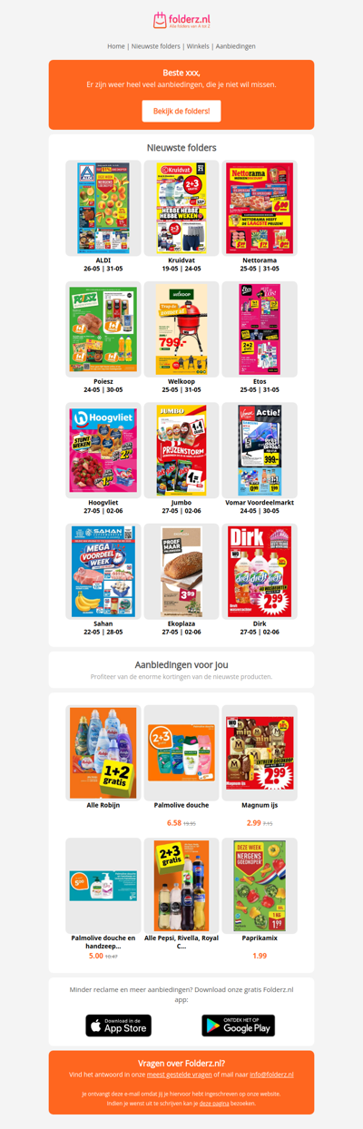Nieuwe folders week 22