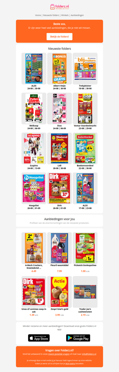 Nieuwe folders week 35