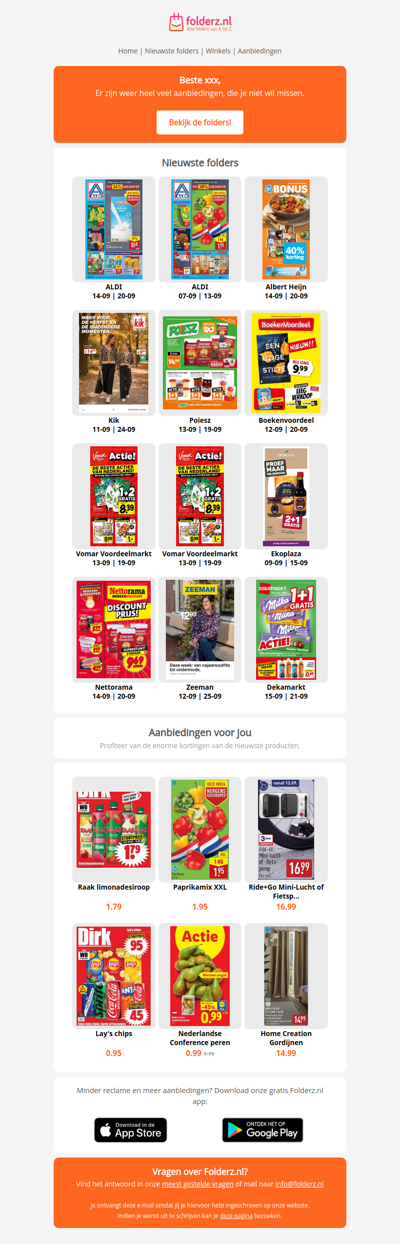 Nieuwe folders week 38