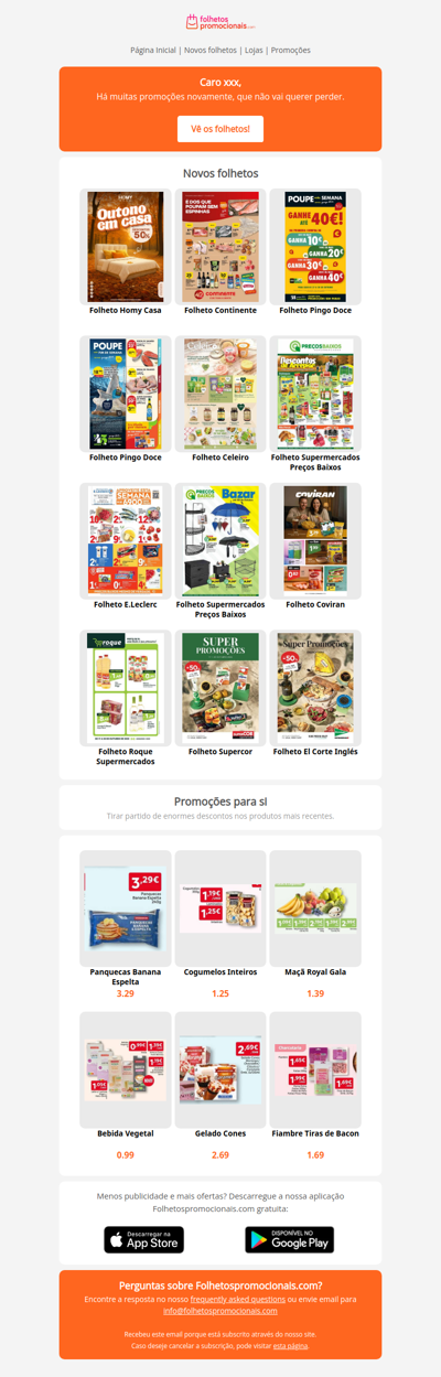 Catálogos mais recentes desde a semana 43