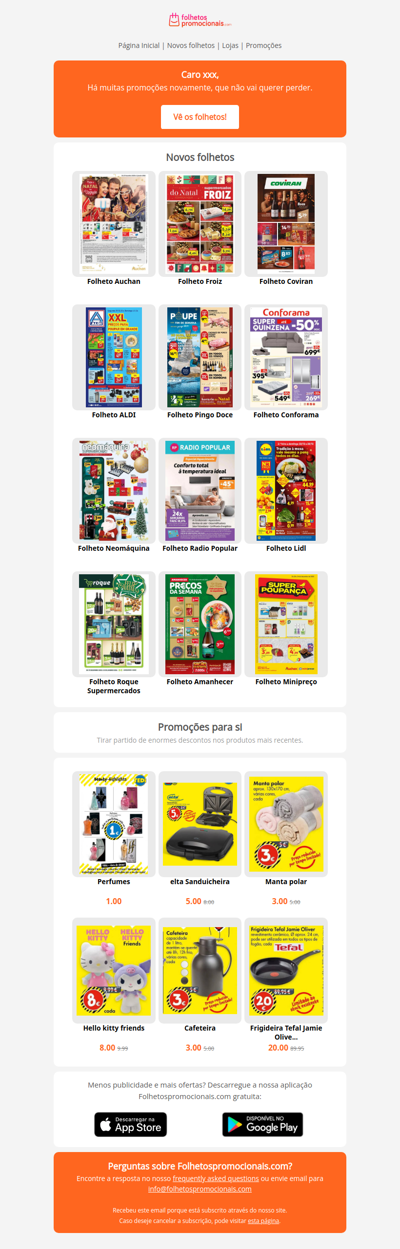 Catálogos mais recentes desde a semana 52