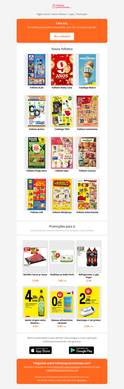 Catálogos mais recentes desde a semana 06