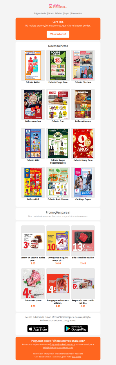 Catálogos mais recentes desde a semana 08