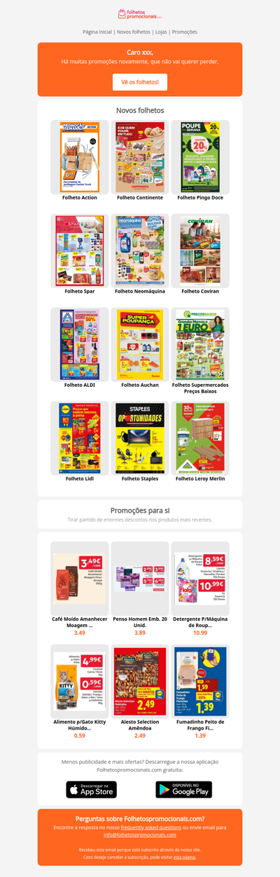 Catálogos mais recentes desde a semana 09