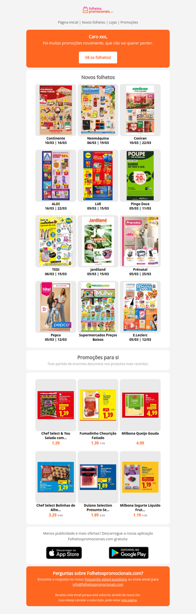 Catálogos mais recentes desde a semana 11