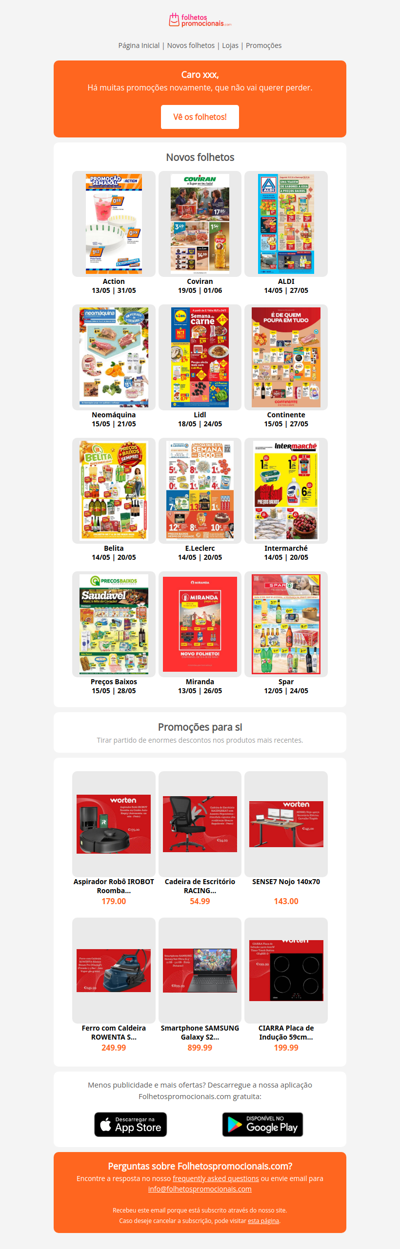Catálogos mais recentes desde a semana 21
