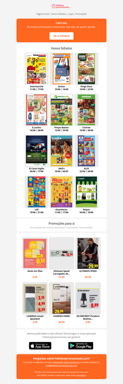 Catálogos mais recentes desde a semana 25