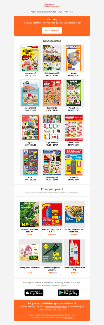 Catálogos mais recentes desde a semana 30