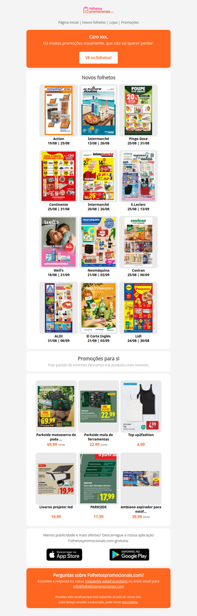 Catálogos mais recentes desde a semana 35