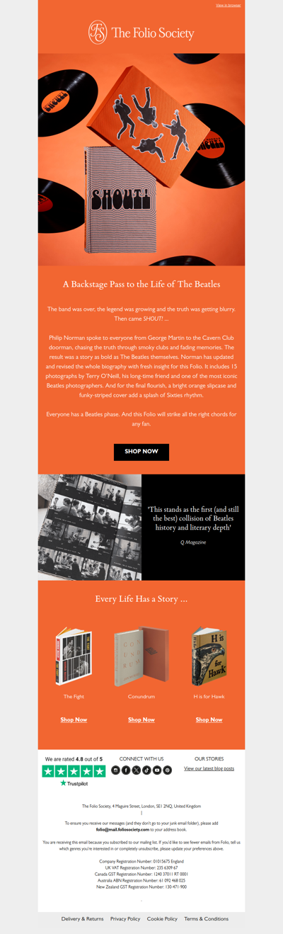 Beatlemania is Taking Over Folio