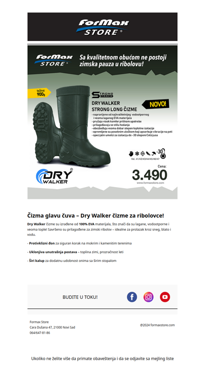 DRY WALKER - čizme za ribolovce!