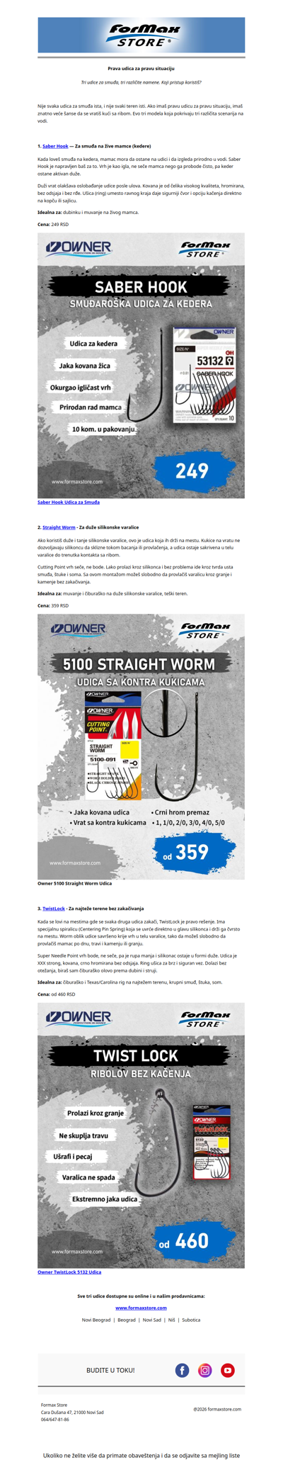 Koristiš pogrešnu udicu za smuđa?