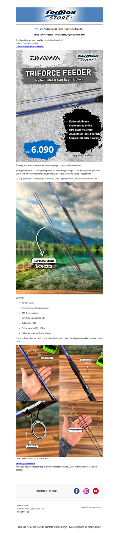 Tvoj prvi feeder štap za velike reke i teške hranilice