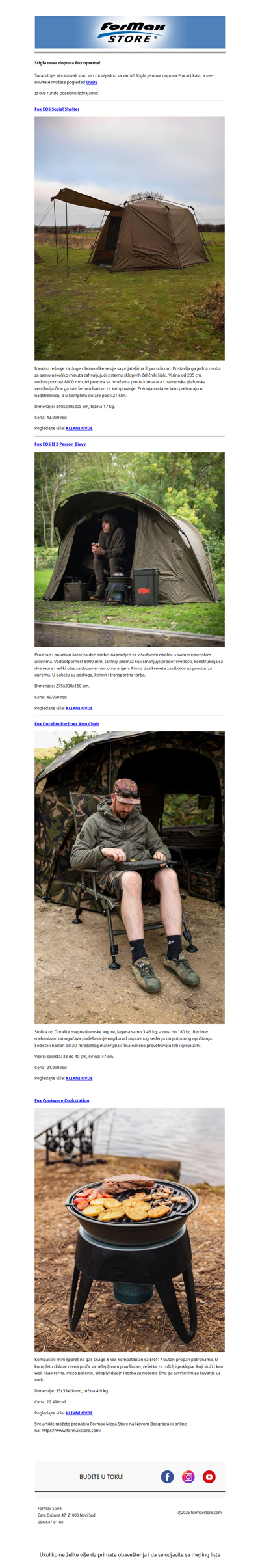 Nova FOX dopuna je stigla u Formax Store