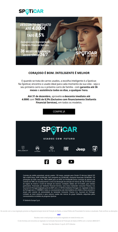 Aproveite o desconto imediato até 4.000€. Só até 7 de novembro!