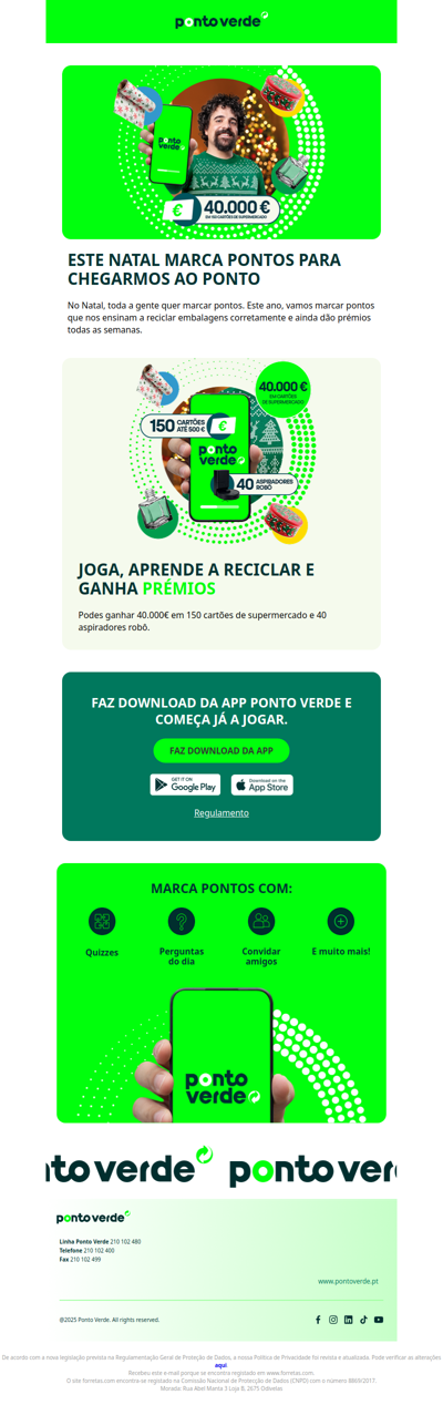 Joga, Aprende a Reciclar e Ganha Prémios Todas as Semanas.