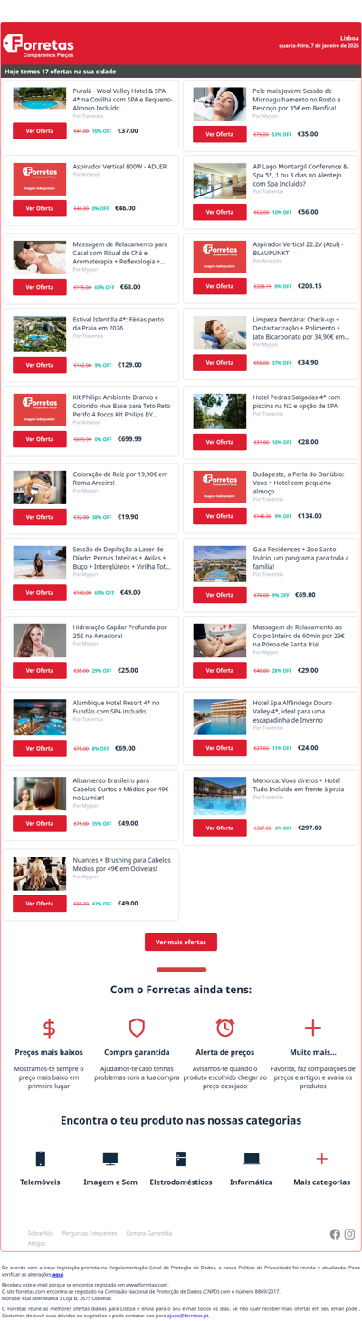 37€ por Puralã - Wool Valley Hotel & SPA 4* na Covilhã com | 46€ por Aspirador Vertical 800W - ADLER | 68€ por Massagem de Relaxamento para Casal com Ritual de Chá