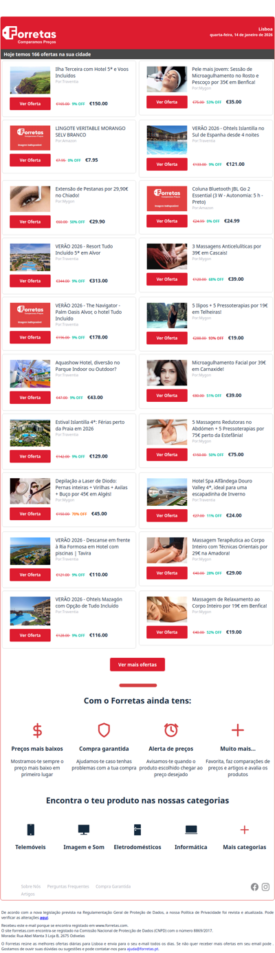 150€ por Ilha Terceira com Hotel 5* e Voos Incluídos | 7€ por LINGOTE VERITABLE MORANGO SELV BRANCO | Extensão de Pestanas por 29,90€ no Chiado!