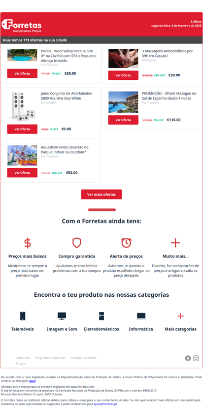 38€ por Puralã - Wool Valley Hotel & SPA 4* na Covilhã com | Jamo Conjunto De Alto-falantes S809 Hcs One Size White | 53€ por Aquashow Hotel, diversão no Parque Indoor ou Outdoor?