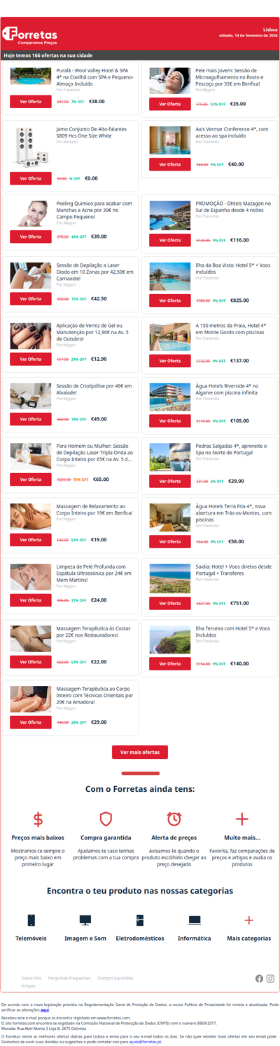 38€ por Puralã - Wool Valley Hotel & SPA 4* na Covilhã com | Jamo Conjunto De Alto-falantes S809 Hcs One Size White | 39€ por Peeling Quimico para acabar com Manchas e Acne por