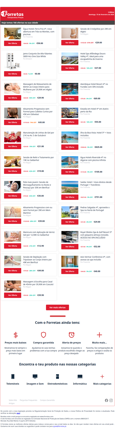 58€ por Água Hotels Terra Fria 4*, nova abertura em Trás-os-Montes, | Jamo Conjunto De Alto-falantes S809 Hcs One Size White | 29€ por Massagem de Relaxamento de 60min ao Corpo Inteiro