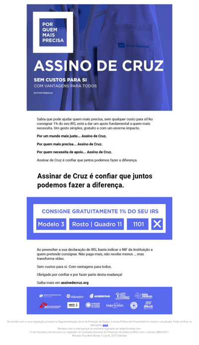 Sabia que pode ajudar quem mais precisa, sem qualquer custo para si? Descubra mais.