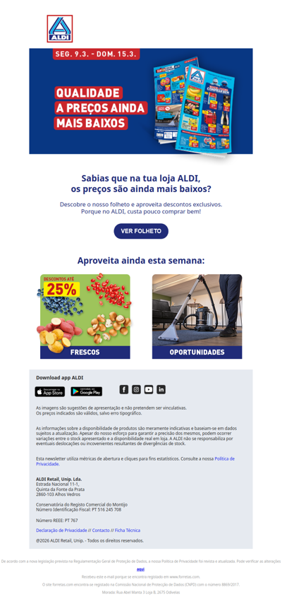 Descobre os preços baixos da tua loja!