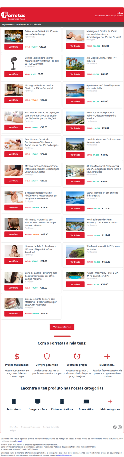 40€ por Cristal Vieira Praia & Spa 4*, com acesso Waterlounge | Coluna Satélite para Exterior Atrium 30BRW (Castanho | Massagem Bio Emocional de 50min por 22€ no Saldanha!