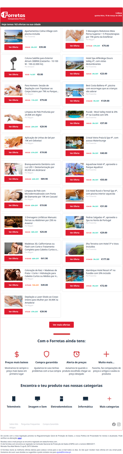 35€ por Apartamentos Colina Village com piscina incluída | Coluna Satélite para Exterior Atrium 30BRW (Castanho | 79€ por Para Homem: Sessão de Depilação com Tripolaser ao