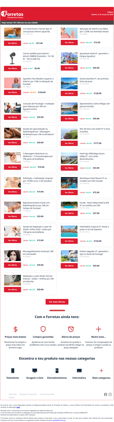 31€ por Cró Hotel Rural e Termal Spa 4*, com piscina interior | Coluna Satélite para Exterior Atrium 30BRW (Castanho | Aparelho Fixo Metálico Superior e Inferior por 150€