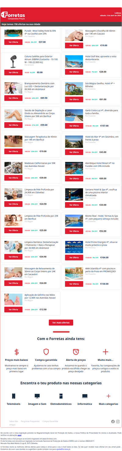 37€ por Puralã - Wool Valley Hotel & SPA 4* na Covilhã com | Coluna Satélite para Exterior Atrium 30BRW (Castanho | 89€ por Branqueamento Dentário com Luz LED + Destartarização