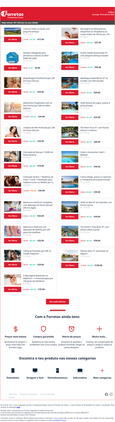 17€ por Castrum Villae no Gerês com pequeno-almoço | 0€ por Atuador inteligente para persianas e estores ELTAKO | Maquilhagem Profissional por 25€ em Paço D'Arcos!