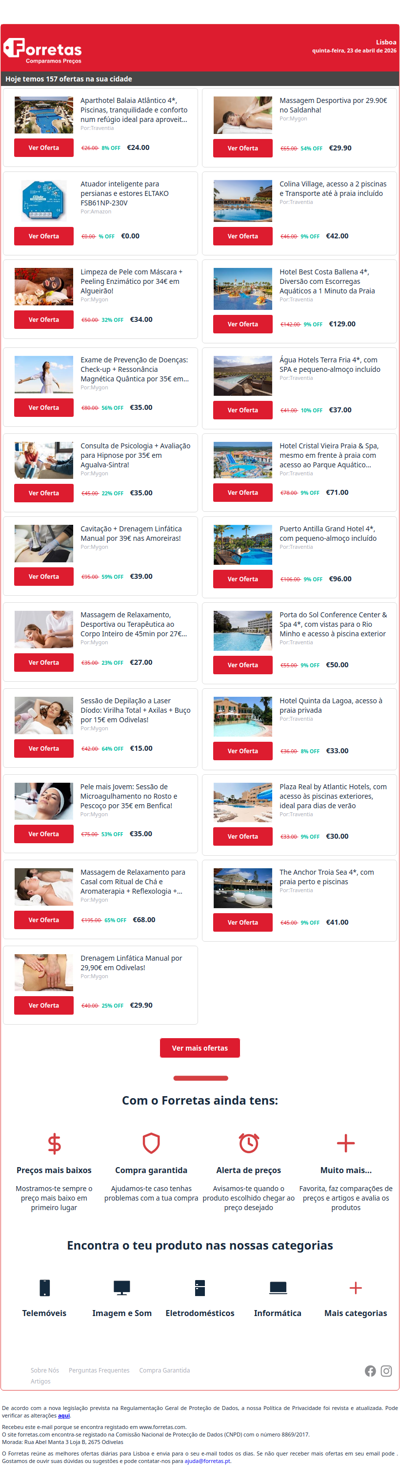 24€ por Aparthotel Balaia Atlântico 4*, Piscinas, tranquilidade | 0€ por Atuador inteligente para persianas e estores ELTAKO | 34€ por Limpeza de Pele com Máscara + Peeling Enzimático por