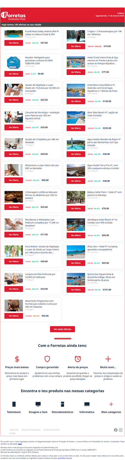 37€ por Puralã Wool Valley Hotel & SPA 4*, relaxe no Natura | 0€ por Atuador inteligente para persianas e estores ELTAKO | 42€ por Sessão de Depilação a Laser Diodo em 10 Zonas por