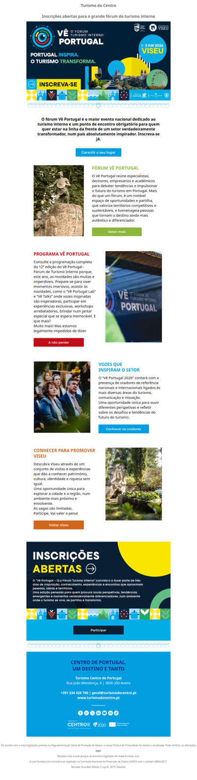 Vê Portugal 2026: Descubra e inscreva-se já no grande fórum do turismo.