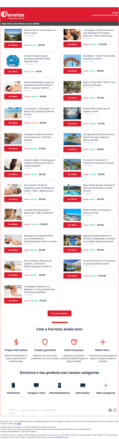 49€ por Hotel do Mar 4* em Sesimbra, em frente à praia | 0€ por Atuador inteligente para persianas e estores ELTAKO | 49€ por Sessão de Depilação a Laser de Díodo para Homem: Ombros