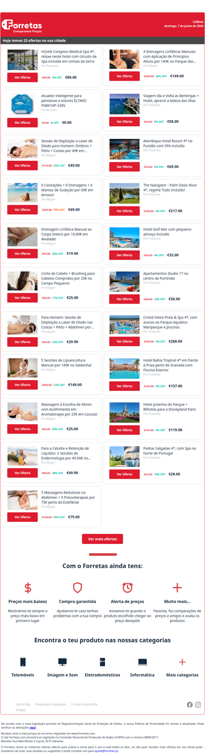 86€ por H2otel Congress Medical Spa 4*, relaxe neste hotel | 0€ por Atuador inteligente para persianas e estores ELTAKO | 49€ por Sessão de Depilação a Laser de Díodo para Homem: Ombros