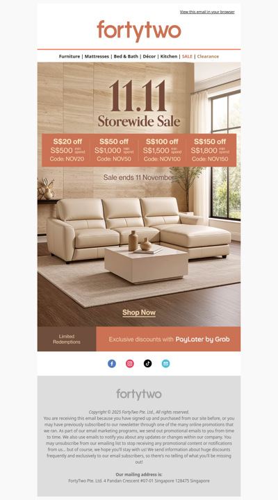 🛒 11.11 Storewide Sale Launch: Shop Now