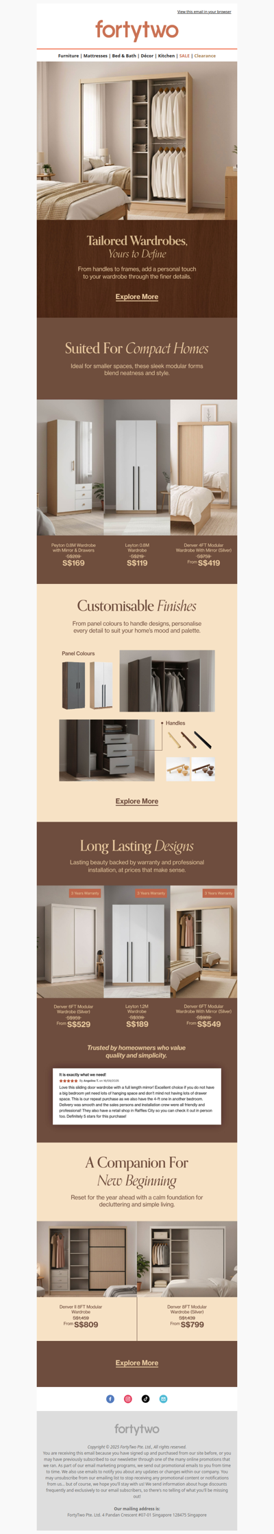 🏡 All-new: flexible wardrobes for clutter-free living