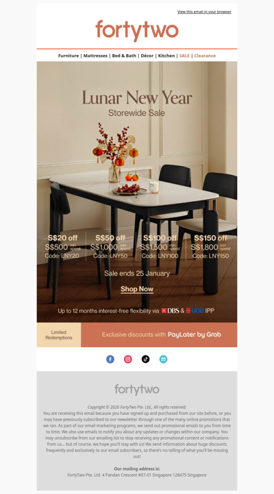 ⏳ Until 11:59 PM: Lunar New Year Sale