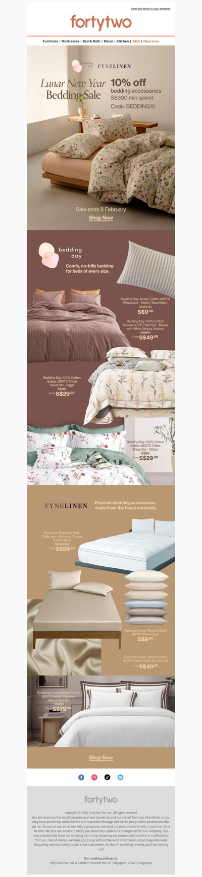 🛏️ Extra 10% off your Lunar New Year bedding