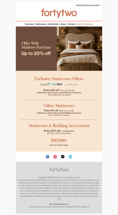 🛌 Up to 20% off mattress bundles