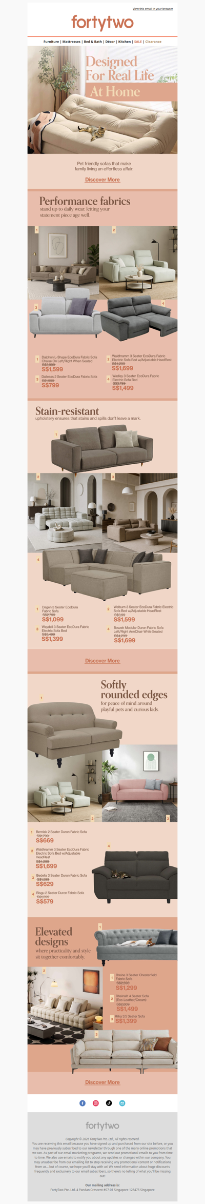 🐾 Pet friendly sofas tailored for REAL life