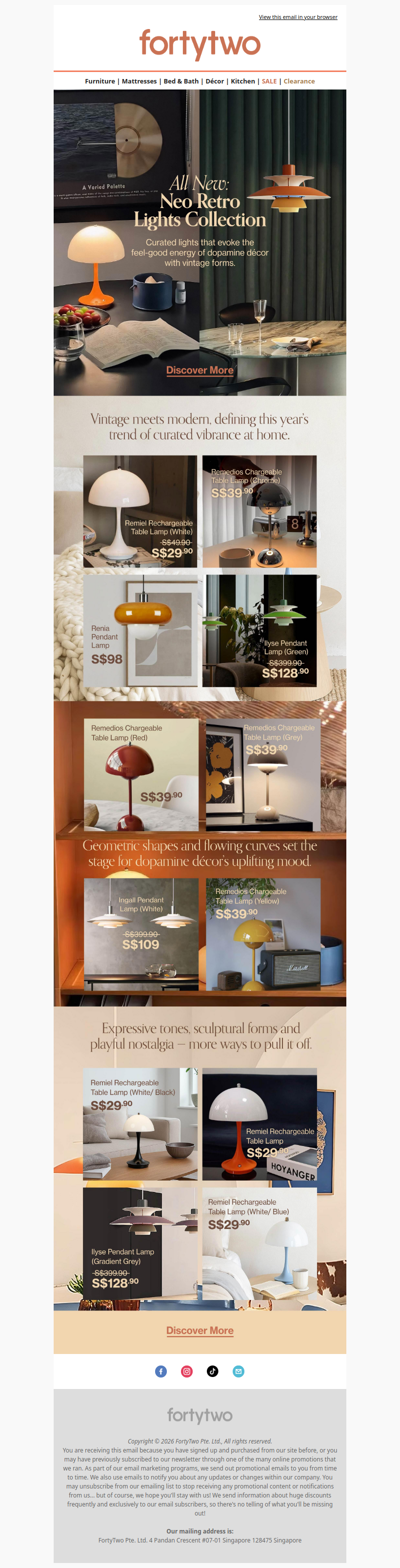 ✨ Meet the Neo-Retro Lights Collection