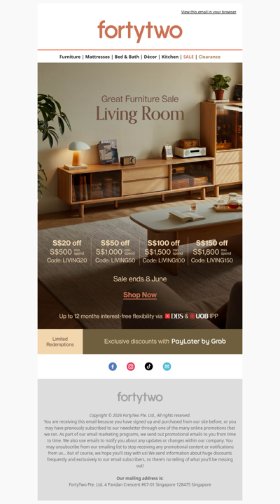 Living Room Sale Starts Now: Codes Inside 🛍️