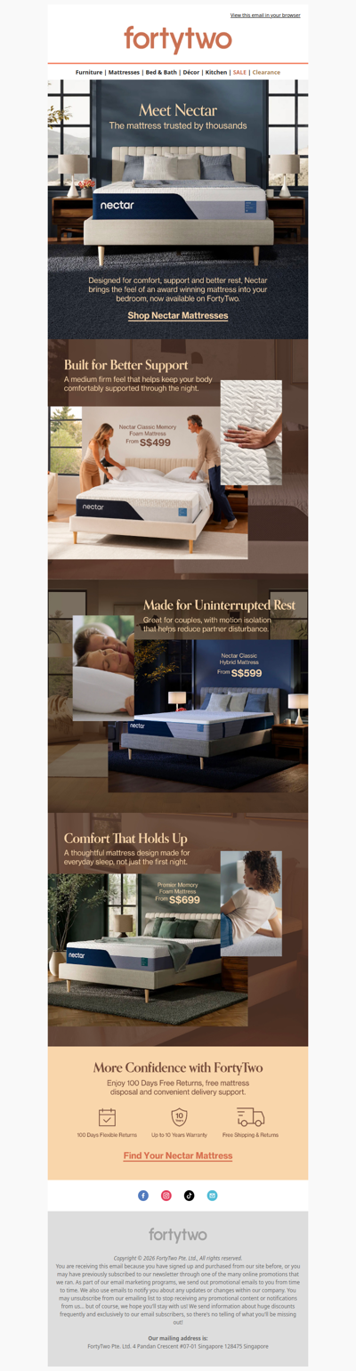 USA’s most awarded mattress is now on FortyTwo 🛏️
